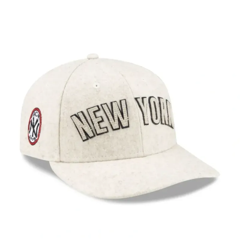 Sale AC Milan x New York Yankees Cream Twill Low Profile 9FIFTY Adjustable - KTGCaps - Baseball caps for various teams, purchased online at a discount Caps