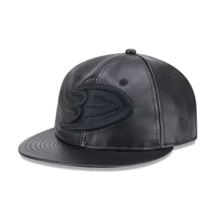 Store Anaheim Ducks Genuine Leather Retro Crown 9FIFTY Strapback Hat - KTGCaps - Baseball caps for various teams, purchased online at a discount Caps