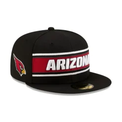 New Arizona Cardinals 2024 Sideline Black 59FIFTY Fitted Hat - KTGCaps - Baseball caps for various teams, purchased online at a discount Caps