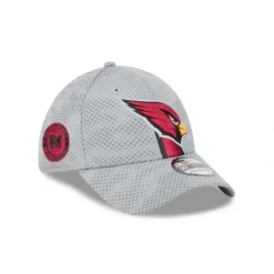 Clearance Arizona Cardinals 2024 Sideline Gray 39THIRTY Stretch Fit Hat - KTGCaps - Baseball caps for various teams, purchased online at a discount Caps
