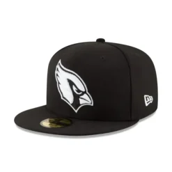Hot Arizona Cardinals Black amp White 59FIFTY Fitted Hat - KTGCaps - Baseball caps for various teams, purchased online at a discount Caps