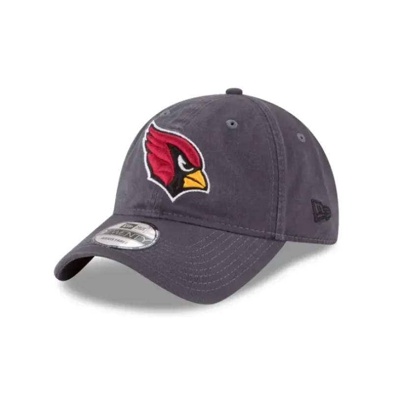 Store Arizona Cardinals NFL Core Classic Graphite 9TWENTY Adjustable Hat - KTGCaps - Baseball caps for various teams, purchased online at a discount Caps