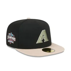 Best Sale Arizona Diamondbacks Canvas 59FIFTY AFrame Fitted Hat - KTGCaps - Baseball caps for various teams, purchased online at a discount Caps