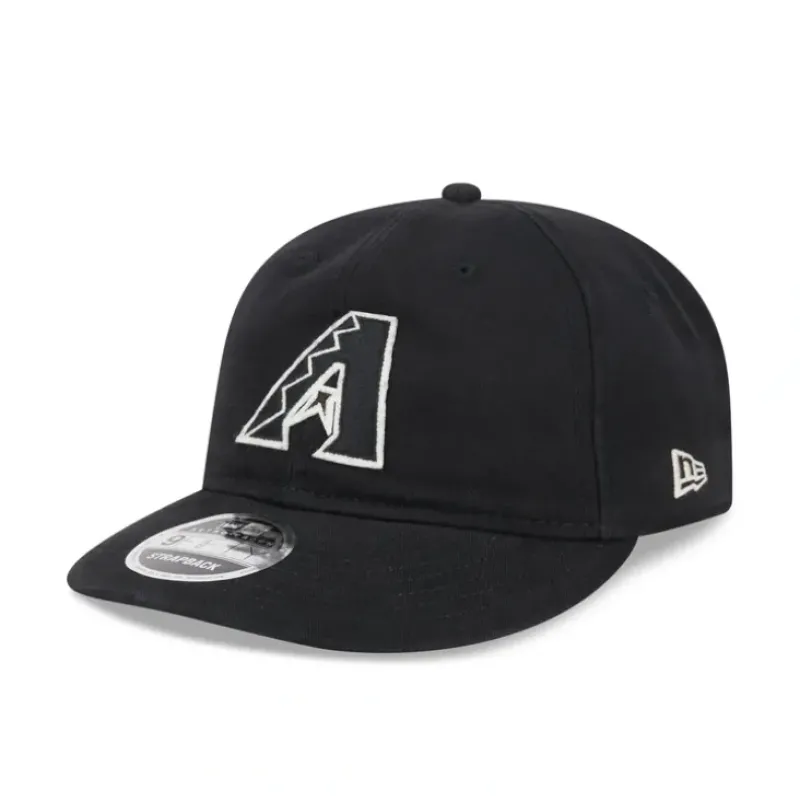 Fashion Arizona Diamondbacks Canvas Felt Retro Crown 9FIFTY Adjustable Hat - KTGCaps - Baseball caps for various teams, purchased online at a discount Caps