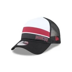 Fashion Arizona Diamondbacks Color Block 9FORTY AFrame Trucker Snapback Hat - KTGCaps - Baseball caps for various teams, purchased online at a discount Caps
