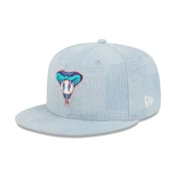 Hot Arizona Diamondbacks Denim Patchwork 9FIFTY Snapback Hat - KTGCaps - Baseball caps for various teams, purchased online at a discount Caps
