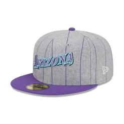 Store Arizona Diamondbacks Heather Pinstripe 59FIFTY Fitted Hat - KTGCaps - Baseball caps for various teams, purchased online at a discount Caps