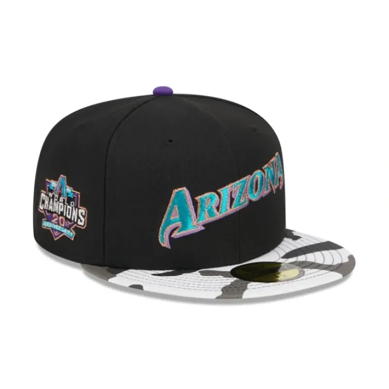 Flash Sale Arizona Diamondbacks Metallic Camo 59FIFTY Fitted Hat - KTGCaps - Baseball caps for various teams, purchased online at a discount Caps