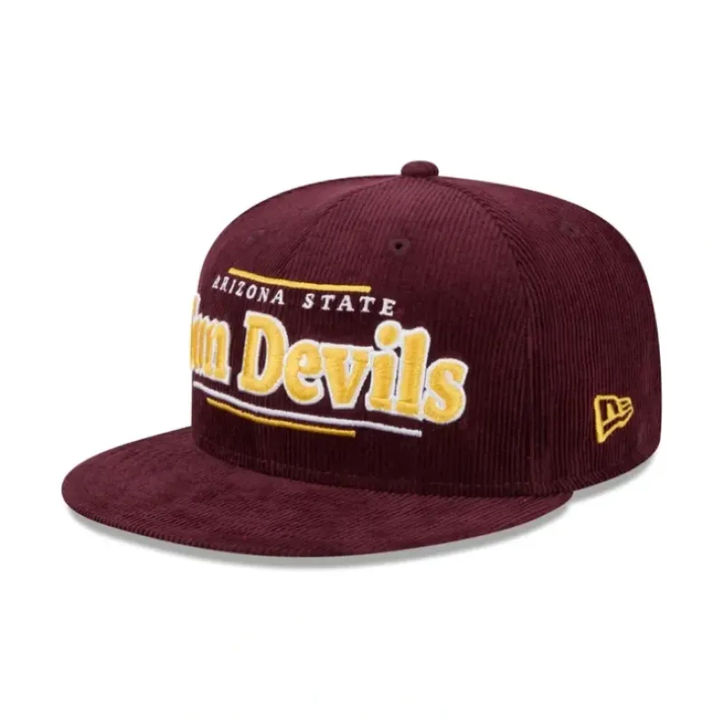 New Arizona State Sun Devils Throwback Display 9FIFTY Snapback Hat - KTGCaps - Baseball caps for various teams, purchased online at a discount Caps