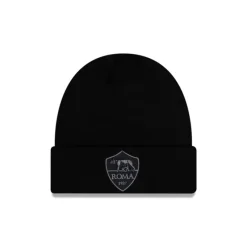 Flash Sale AS Roma Black Cuff Knit Hat - KTGCaps - Baseball caps for various teams, purchased online at a discount Caps