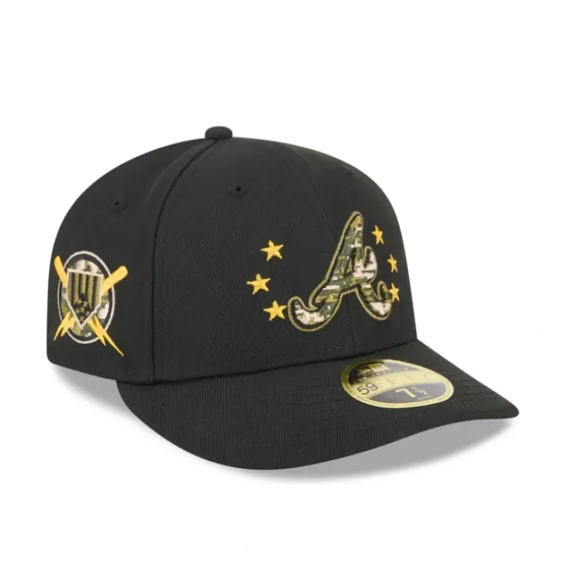 Discount Atlanta Braves Armed Forces Day 2024 Low Profile 59FIFTY Fitted Hat - KTGCaps - Baseball caps for various teams, purchased online at a discount Caps