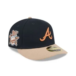 Sale Atlanta Braves Blue Ivory Low Profile 59FIFTY Fitted Hat - KTGCaps - Baseball caps for various teams, purchased online at a discount Caps