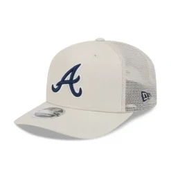 Flash Sale Atlanta Braves Canvas 9SEVENTY Trucker Hat - KTGCaps - Baseball caps for various teams, purchased online at a discount Caps