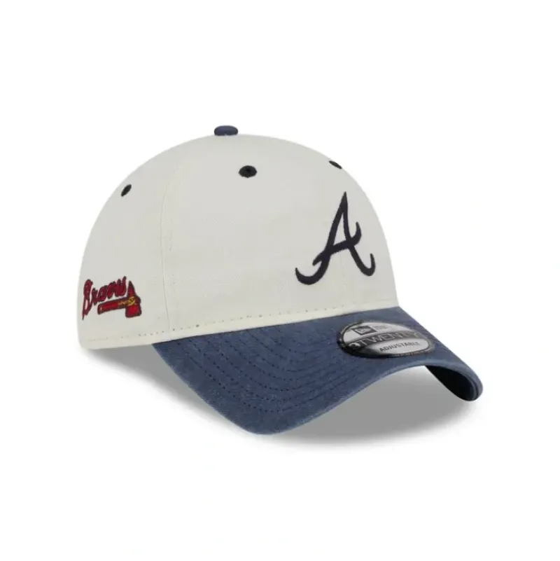 Shop Atlanta Braves Classic Sidescript 9TWENTY Adjustable Hat - KTGCaps - Baseball caps for various teams, purchased online at a discount Caps