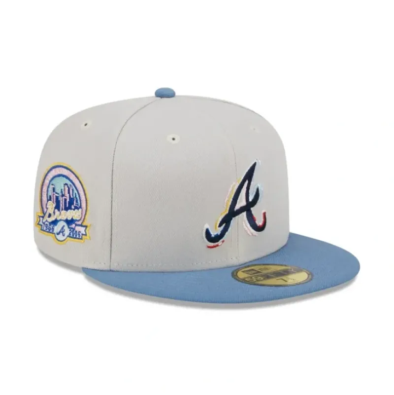 Cheap Atlanta Braves Color Brush 59FIFTY Fitted Hat - KTGCaps - Baseball caps for various teams, purchased online at a discount Caps