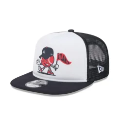 Store Atlanta Braves Court Sport 9FIFTY AFrame Trucker Hat - KTGCaps - Baseball caps for various teams, purchased online at a discount Caps