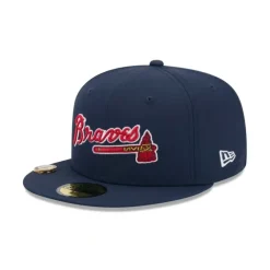 Clearance Atlanta Braves Fairway Wordmark 59FIFTY Fitted Hat - KTGCaps - Baseball caps for various teams, purchased online at a discount Caps