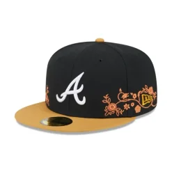 Discount Atlanta Braves Floral Vine 59FIFTY Fitted Hat - KTGCaps - Baseball caps for various teams, purchased online at a discount Caps