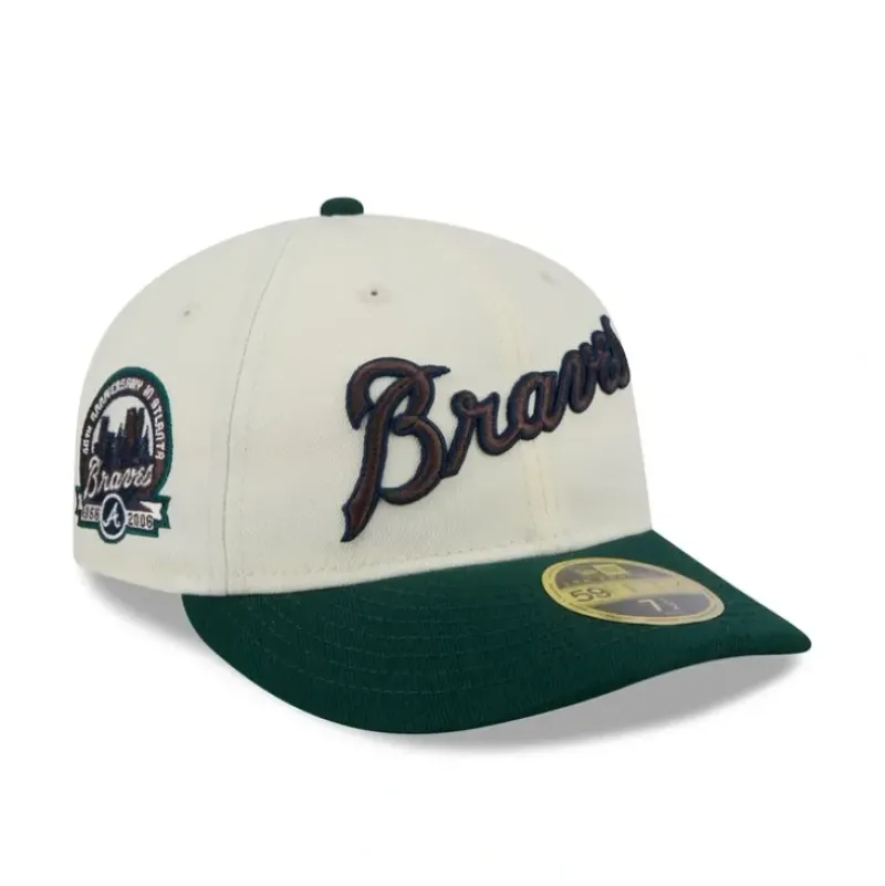 Online Atlanta Braves Forest Visor Retro Crown 59FIFTY Fitted Hat - KTGCaps - Baseball caps for various teams, purchased online at a discount Caps