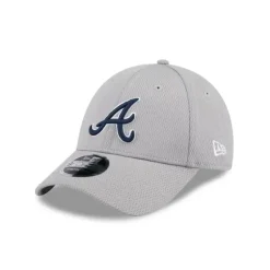 New Atlanta Braves Gray 9FORTY StretchSnap Hat - KTGCaps - Baseball caps for various teams, purchased online at a discount Caps