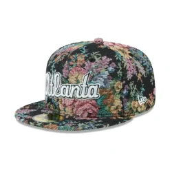 Online Atlanta Braves Jacquard Pattern 59FIFTY Fitted Hat - KTGCaps - Baseball caps for various teams, purchased online at a discount Caps