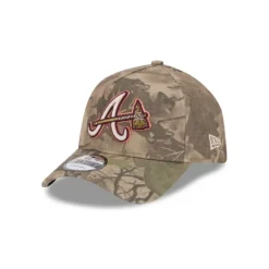 New Atlanta Braves Leaf Camo 9FORTY AFrame Snapback Hat - KTGCaps - Baseball caps for various teams, purchased online at a discount Caps