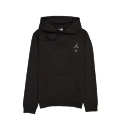 Best Sale Atlanta Braves Logo Essentials Tonal Black Hoodie - KTGCaps - Baseball caps for various teams, purchased online at a discount Caps