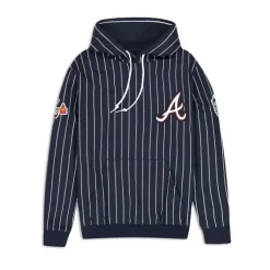 Sale Atlanta Braves Logo Select Pinstripe Hoodie - KTGCaps - Baseball caps for various teams, purchased online at a discount Caps