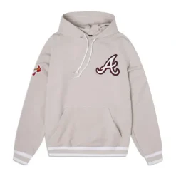 New Atlanta Braves Logo Select Chrome Hoodie - KTGCaps - Baseball caps for various teams, purchased online at a discount Caps
