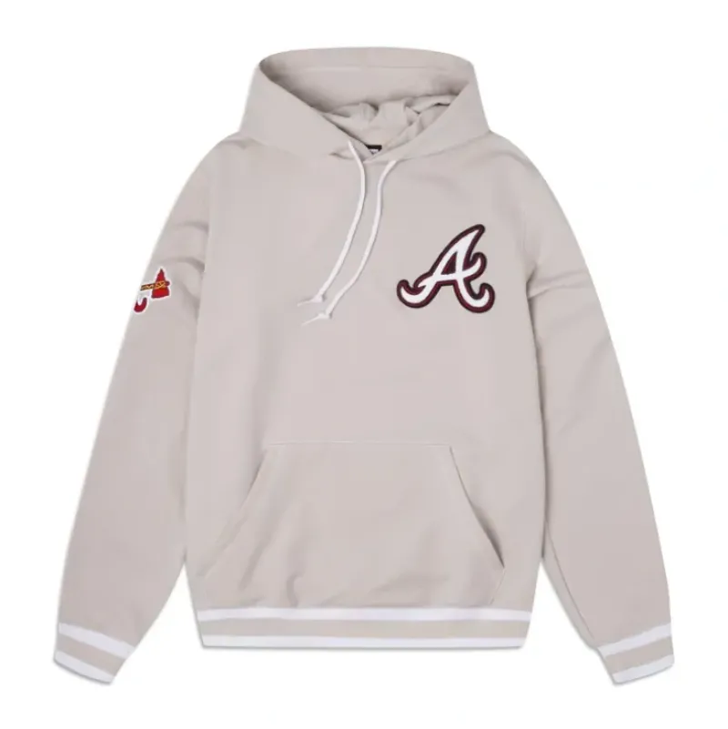 New Atlanta Braves Logo Select Chrome Hoodie - KTGCaps - Baseball caps for various teams, purchased online at a discount Caps