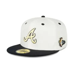 New Atlanta Braves Mascot Pin 59FIFTY Fitted Hat - KTGCaps - Baseball caps for various teams, purchased online at a discount Caps