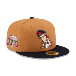 Best Atlanta Braves Mini Mascot 59FIFTY Fitted Hat - KTGCaps - Baseball caps for various teams, purchased online at a discount Caps