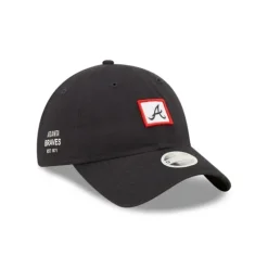 Cheap Atlanta Braves Mini Patch Womens 9TWENTY Adjustable Hat - KTGCaps - Baseball caps for various teams, purchased online at a discount Caps