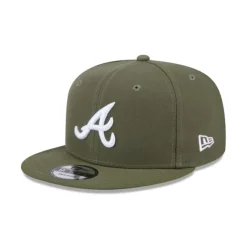New Atlanta Braves Olive 9FIFTY Snapback Hat - KTGCaps - Baseball caps for various teams, purchased online at a discount Caps