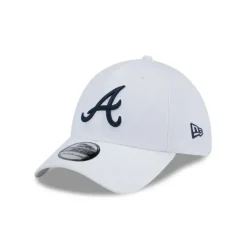 Sale Atlanta Braves Optic White 39THIRTY Stretch Fit Hat - KTGCaps - Baseball caps for various teams, purchased online at a discount Caps