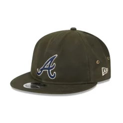 Hot Atlanta Braves Rifle Green Retro Crown 9FIFTY Adjustable Hat - KTGCaps - Baseball caps for various teams, purchased online at a discount Caps