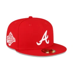 Flash Sale Atlanta Braves Sidepatch Red 59FIFTY Fitted Hat - KTGCaps - Baseball caps for various teams, purchased online at a discount Caps