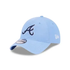 New Atlanta Braves Sky Blue 9TWENTY Adjustable Hat - KTGCaps - Baseball caps for various teams, purchased online at a discount Caps