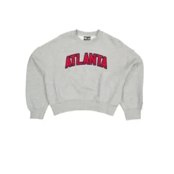 Outlet Atlanta Braves Sport Classics Womens Crewneck - KTGCaps - Baseball caps for various teams, purchased online at a discount Caps