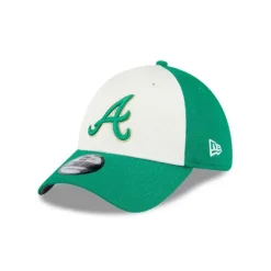 Discount Atlanta Braves St Patricks Day 2024 39THIRTY Stretch Fit Hat - KTGCaps - Baseball caps for various teams, purchased online at a discount Caps