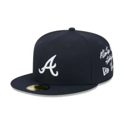 Store Atlanta Braves Team Verbiage 59FIFTY Fitted Hat - KTGCaps - Baseball caps for various teams, purchased online at a discount Caps