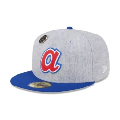Flash Sale Atlanta Braves 70th Anniversary Gray 59FIFTY Fitted Hat - KTGCaps - Baseball caps for various teams, purchased online at a discount Caps
