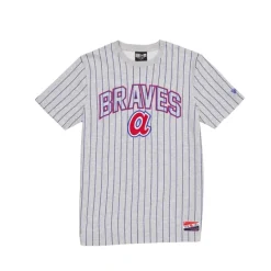 Fashion Atlanta Braves Throwback Gray Pinstripe TShirt - KTGCaps - Baseball caps for various teams, purchased online at a discount Caps