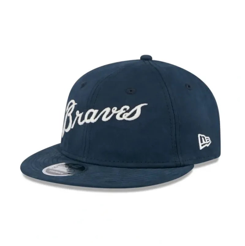 Clearance Atlanta Braves Vintage Retro Crown 9FIFTY Snapback Hat - KTGCaps - Baseball caps for various teams, purchased online at a discount Caps