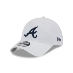 Fashion Atlanta Braves White 9TWENTY Adjustable Hat - KTGCaps - Baseball caps for various teams, purchased online at a discount Caps