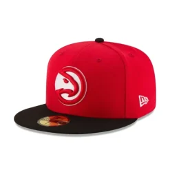 New Atlanta Hawks Basic Two Tone 59FIFTY Fitted Hat - KTGCaps - Baseball caps for various teams, purchased online at a discount Caps