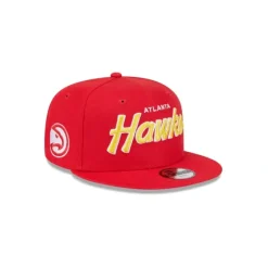 Flash Sale Atlanta Hawks Script Kids 9FIFTY Snapback Hat - KTGCaps - Baseball caps for various teams, purchased online at a discount Caps