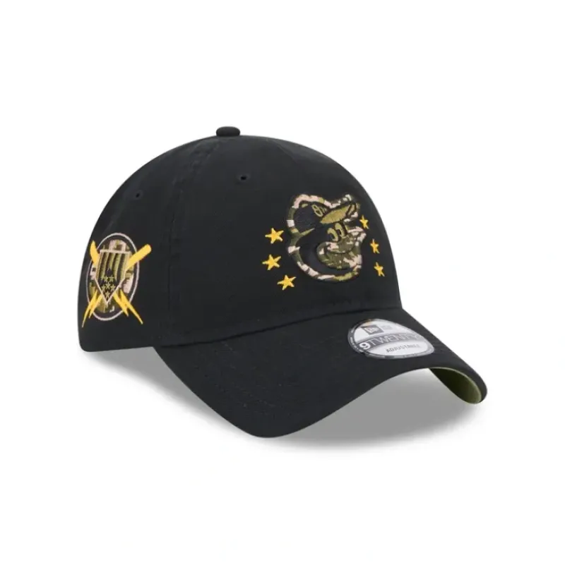 New Baltimore Orioles Armed Forces Day 2024 9TWENTY Adjustable Hat - KTGCaps - Baseball caps for various teams, purchased online at a discount Caps