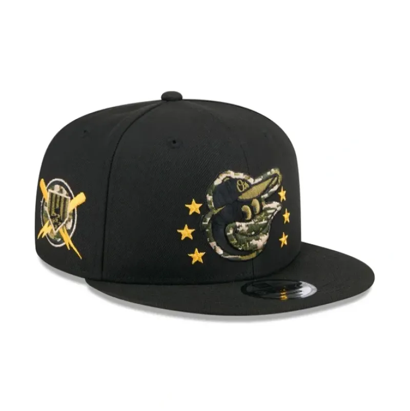 New Baltimore Orioles Armed Forces Day 2024 9FIFTY Snapback Hat - KTGCaps - Baseball caps for various teams, purchased online at a discount Caps