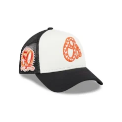 Best Baltimore Orioles Checkered Flag 9FORTY AFrame Trucker Hat - KTGCaps - Baseball caps for various teams, purchased online at a discount Caps